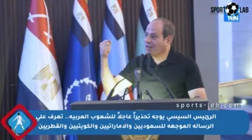 الرئيس السيسي يوجه تحذيراً عاجلاً للشعوب العربية.. تعرف على الرسالة الموجهة للسعوديين والإماراتيين والكويتيين والقطريين